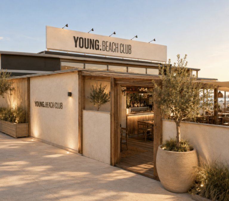 YOUNG.Beach Club entrance