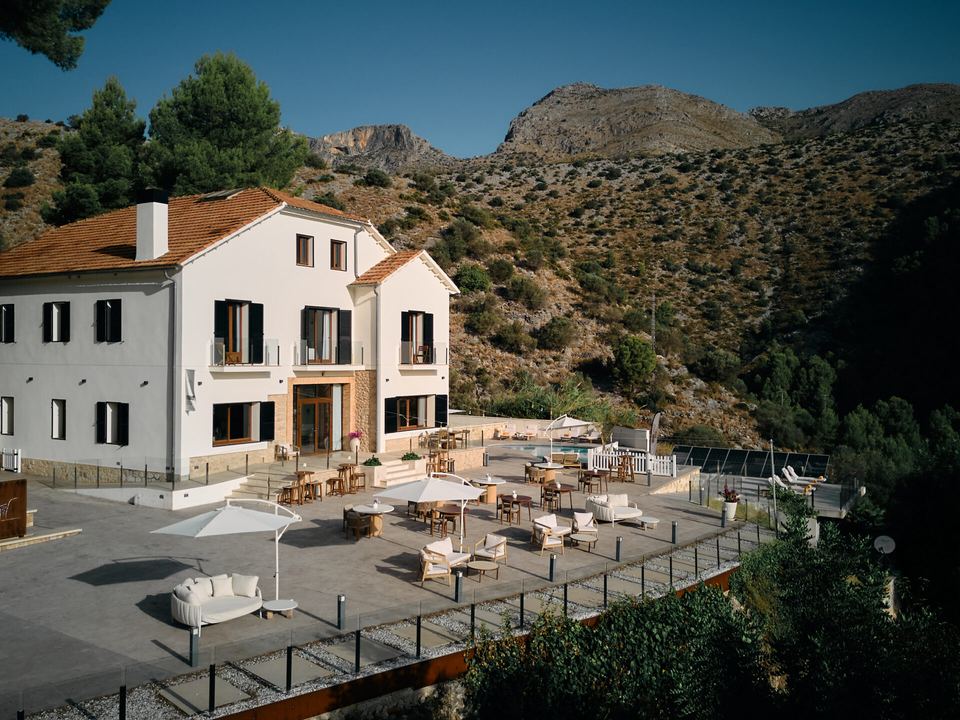 YOUNG Hotels Denia terrace in the Vall de Laguar